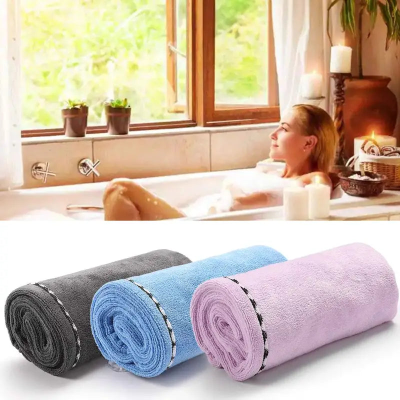 Microfiber Hair Dryer Cap Bath Towel - Highly Absorbent