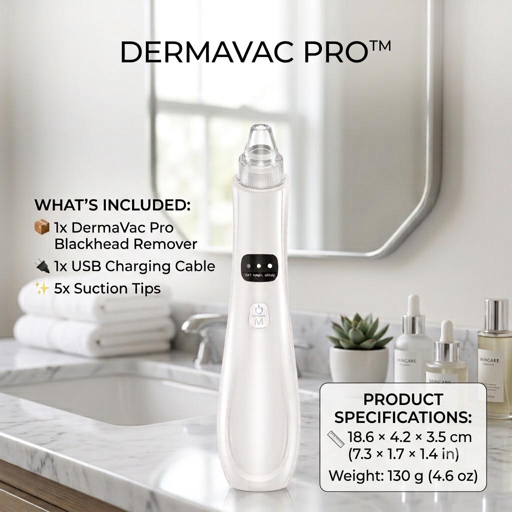 DermaVac Pro™ | Clearer Pores. Smoother Skin.