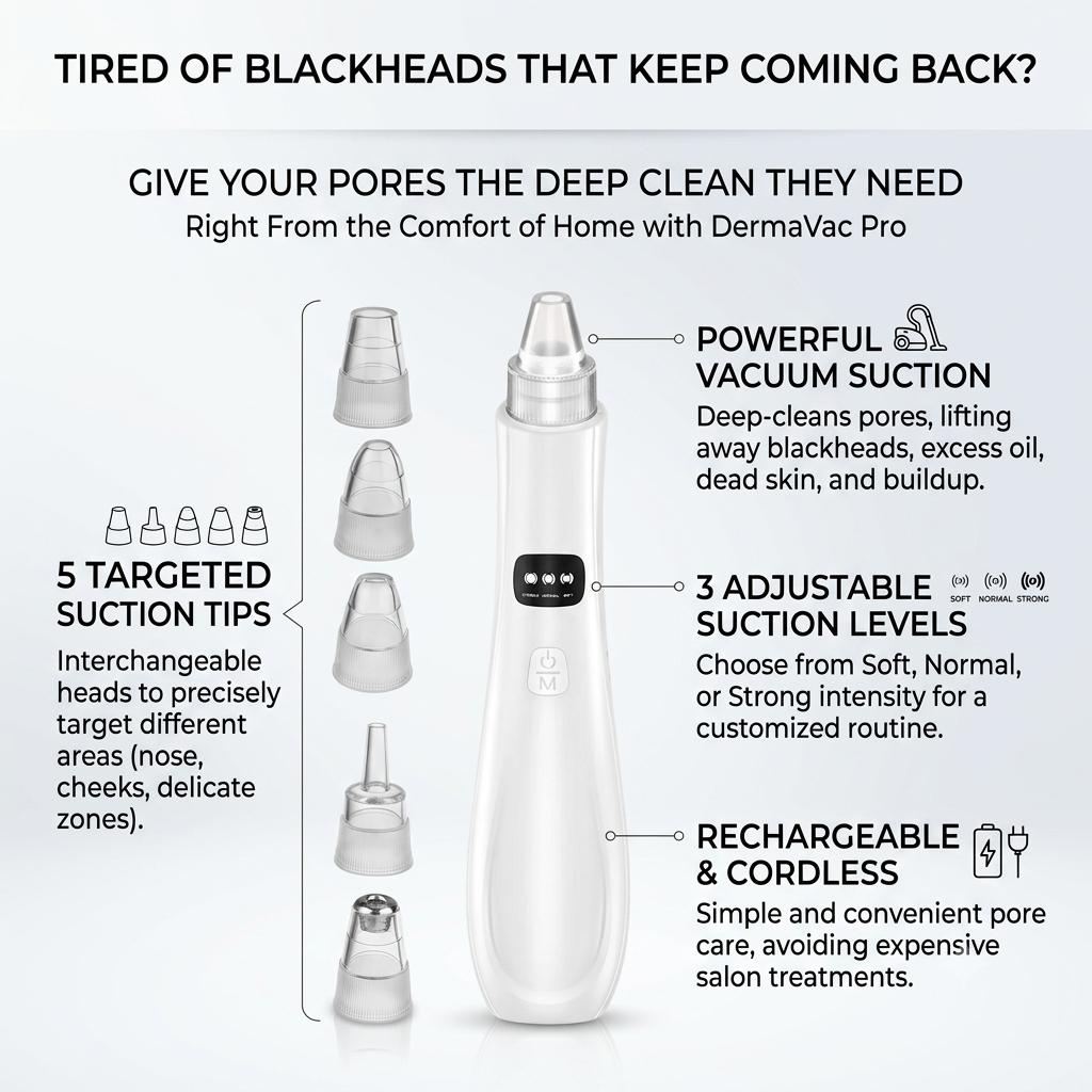 DermaVac Pro™ | Clearer Pores. Smoother Skin.