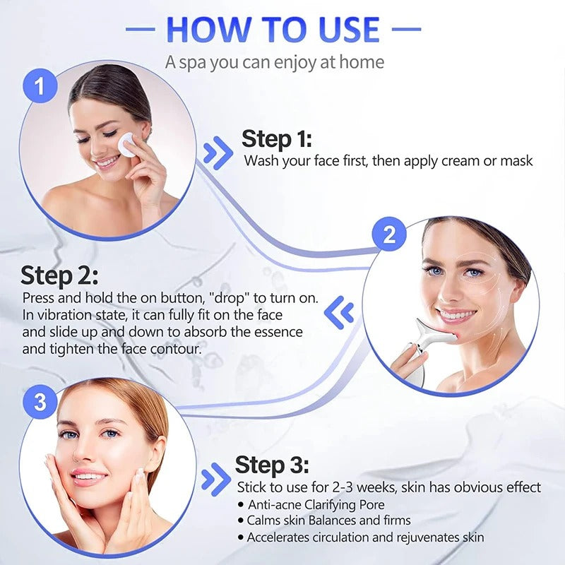 3-Color Microcurrent Facial Massager